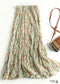 Boho Skirts in Green Garden For Women